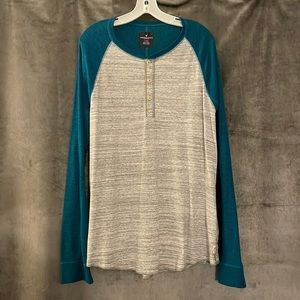 American Eagle Henley Long Sleeve